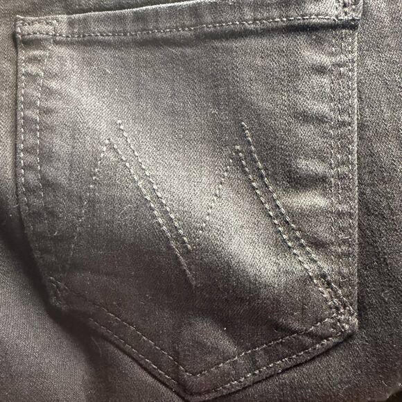 Mother High Waisted Looker Ankle Fray jeans, Beaded Stripe, Guilty Flash, Sz 25 - Picture 13 of 16